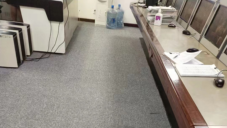 防静电地毯完工
